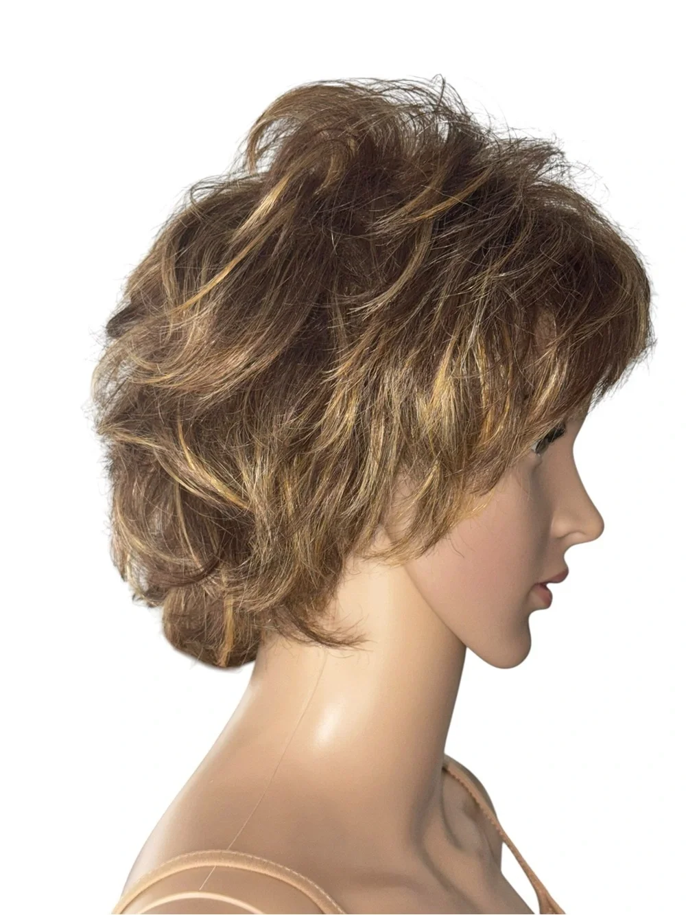 Estetica Designs Classique Wig Caramel Kiss Short Layered Shag Halloween Costume